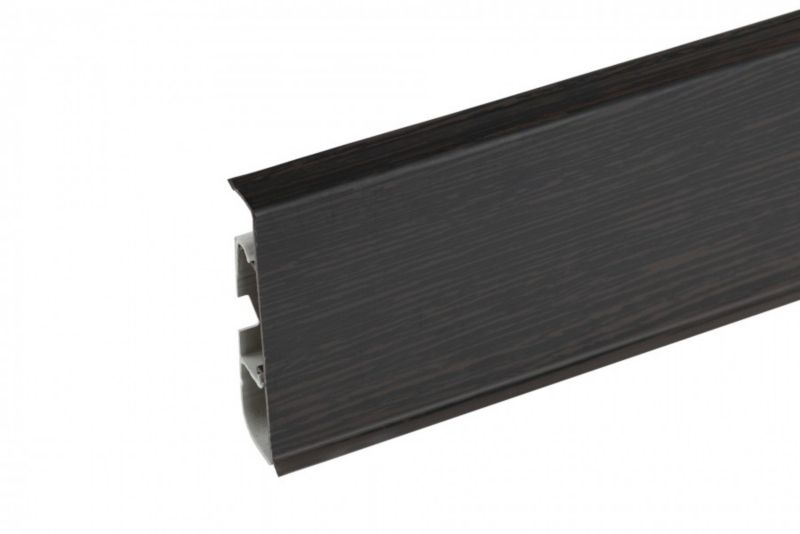 Listwa przypodłogowa Cezar Hi Line Prestige Wenge Ciemny mat 22x75x2500mm PVC 1 szt.