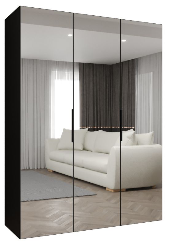 Szafa uchylna Abiks MARBELLA 3 150 wys 202 cm Czarny + Czarny 1 szt