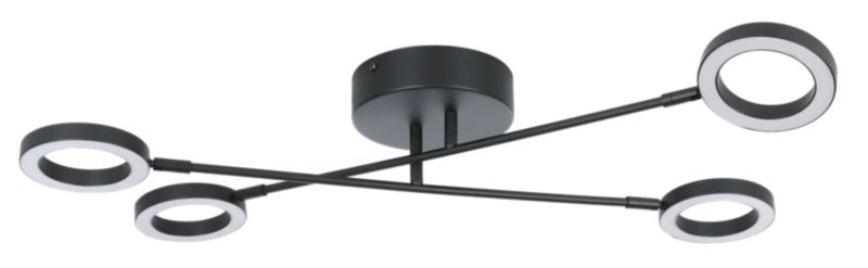 Plafon GoodHome Taphao Tube 2800 lm czarny DIM