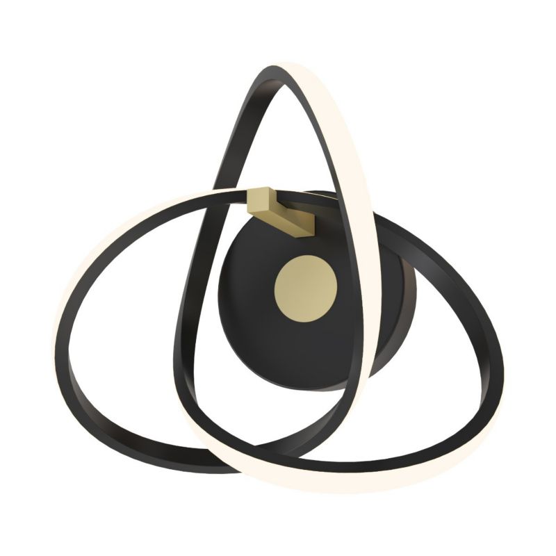 Kinkiet ścienny Zuma Line Indigo czarno-złoty LED 14W 3000K 1600lm IP20 wym: 30 x 15 cm - 1 szt.