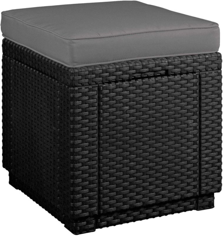 Pufa ogrodowa Keter CUBE 42x42x39cm z funkcją przechowywania Grafit 1 szt.