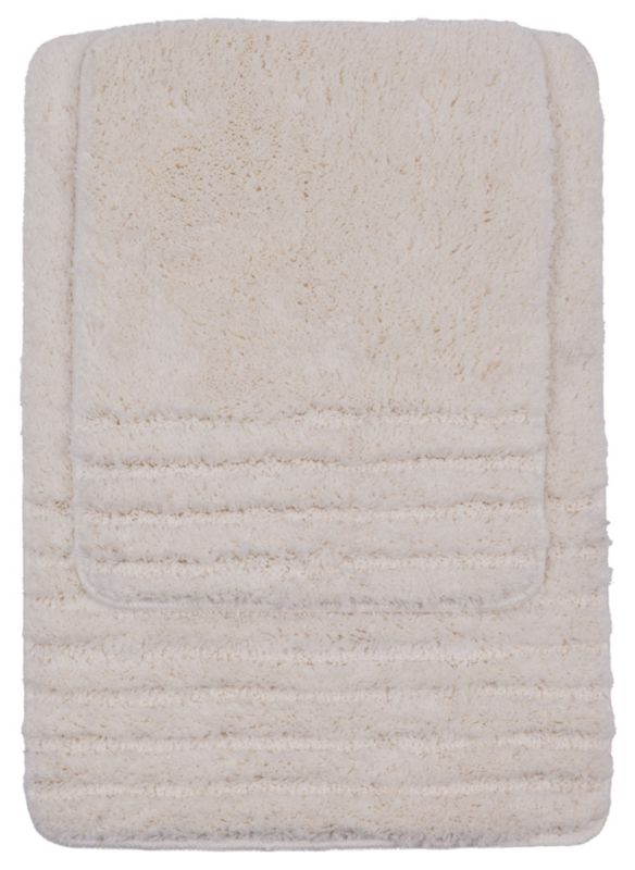 Komplet łazienkowy Carmen Multidecor 50 x 70 + 50 x 40 cm paski ivory 1 szt.