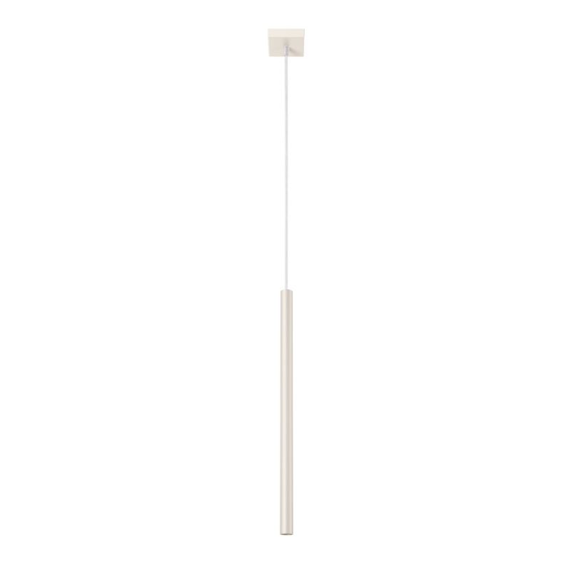Lampa wisząca Sollux Lighting Pastelo 5006 beżowa tuba 1xG9 x 8W 1 szt.