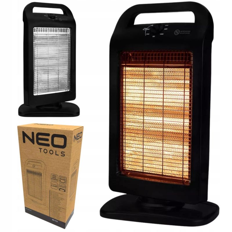 Halogenowy promiennik podczerwieni NEO TOOLS 400/800/1200W czarny 1 szt