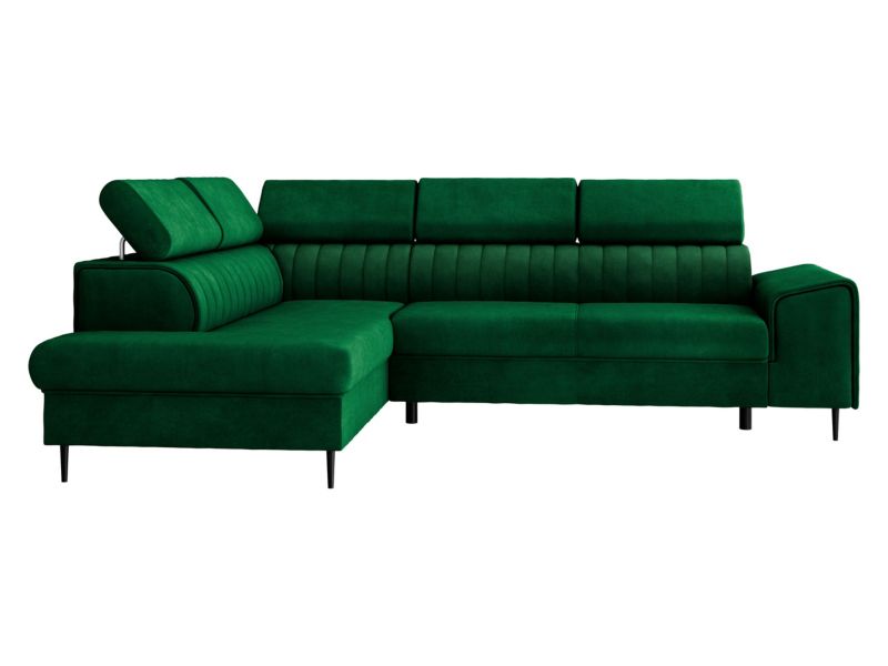 Narożnik z funkcją spania MIRJAN 24 Kadurin lewy z funkcją spania butelkowa zieleń 1 szt.