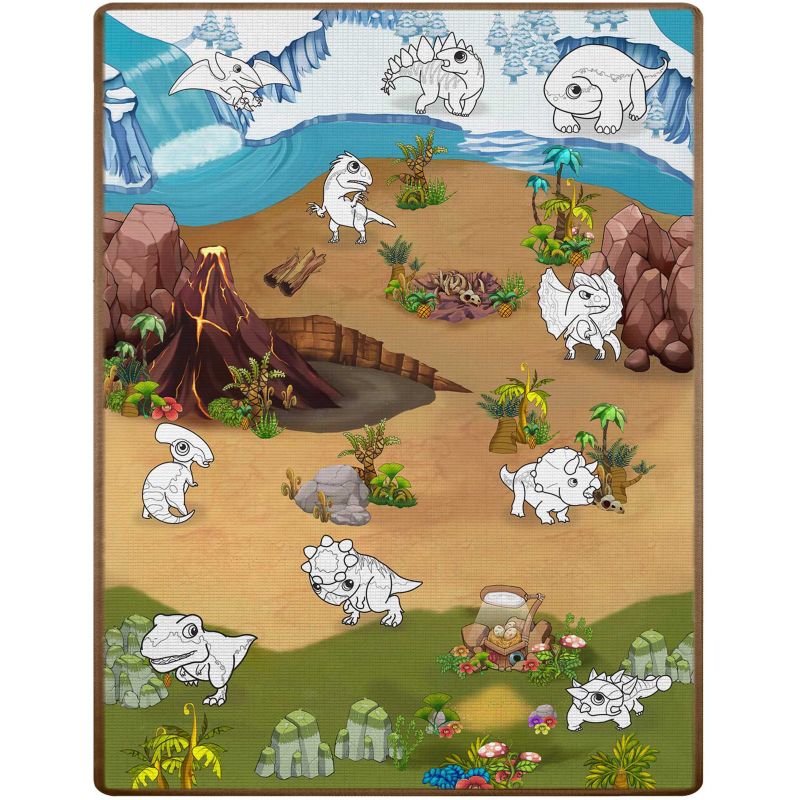 Dywan piankowy mata edukacyjna 2w1 Ricokids zmywalna kolorowanka wodoodporna 1szt.