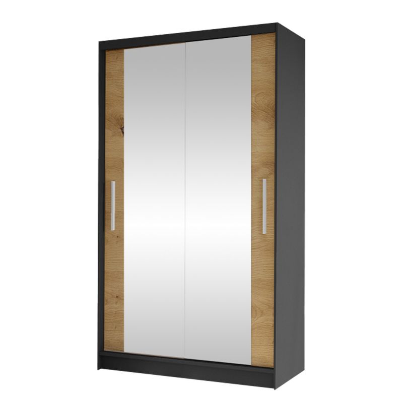 Szafa MIRJAN 24 z drzwiami przesuwnymi Costa VII czarny/dąb artisan 1 szt.