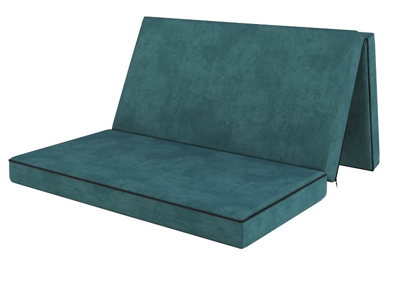 Materac rozkładany turystyczny CASO TURKUSOWY 120x200x10 pianka poliuretanowa T25 1 szt.