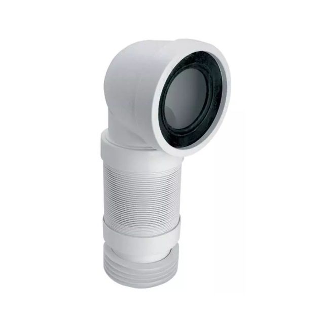 Przyłącze kanalizacyjne harmonijkowe do WC McAlpine 90-110 mm kątowe 90 stopni 1 szt.