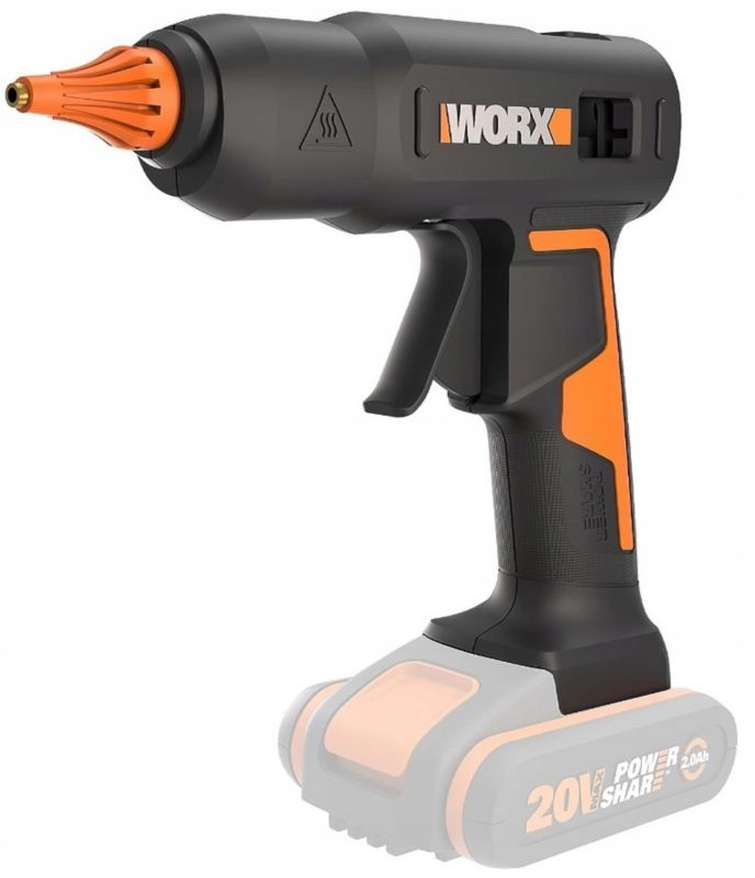 Pistolet do kleju akumulatorowy 20V WORX WX045.9 1 szt.