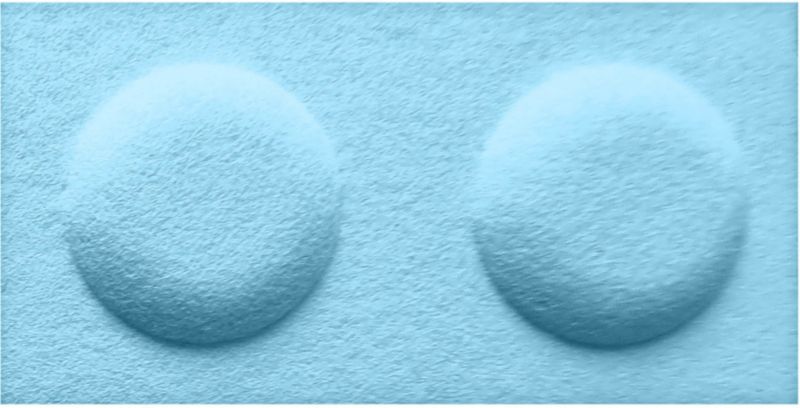 Panel dekoracyjny Decosa 30 x 15 cm filcowy klocek błękitny