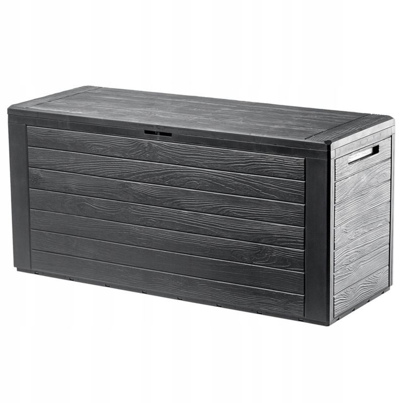 Skrzynia Ogrodowa KADAX Balkonowa Kufer 280L Do Ogrodu Balkon Taras Antracyt 1szt.