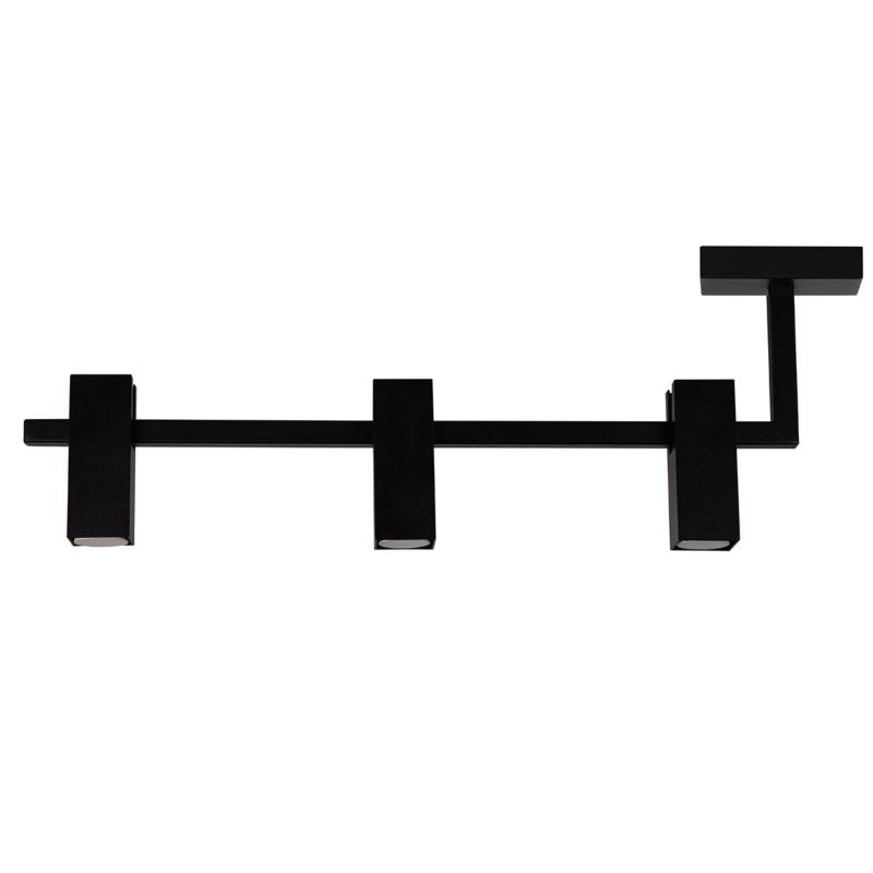 Oprawa sufitowa spot Sigma Lighting Top czarny 3 x GU10 mini x IP20 wym: 21 x 55 x 5 cm - 1 szt.