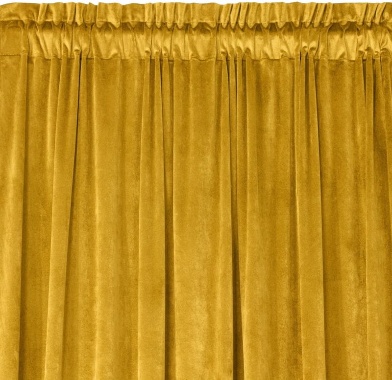 Zasłona Rosa 135 x 300 cm musztardowa