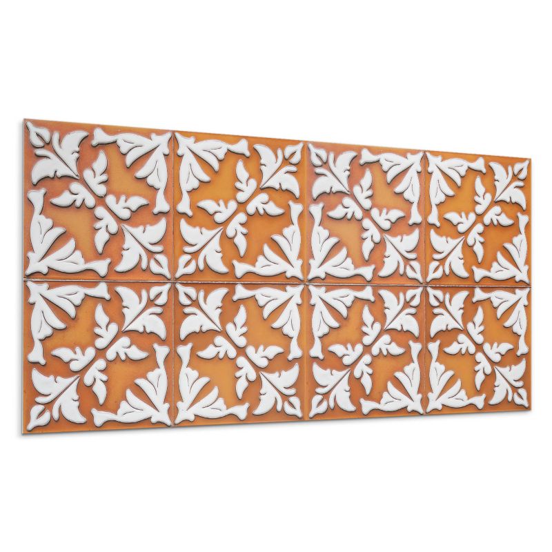 Panel samoprzylepny Wallfluent 120x60 cm Motyw florystyczny na kafelkach 1 szt.