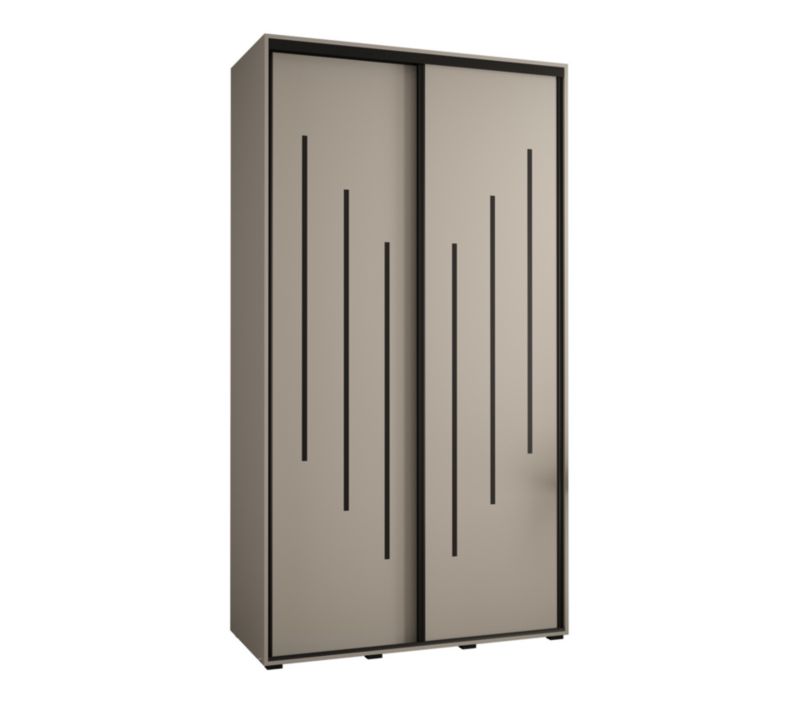 Szafa przesuwna Abiks 60 wysoka Dakota 8 140 kaszmir+kaszmir+czarn 1 szt