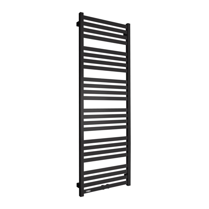 Grzejnik łazienkowy Oltens Vanlig, czarny mat, 146x50 cm, dekoracyjny, 615 W, 1 szt.