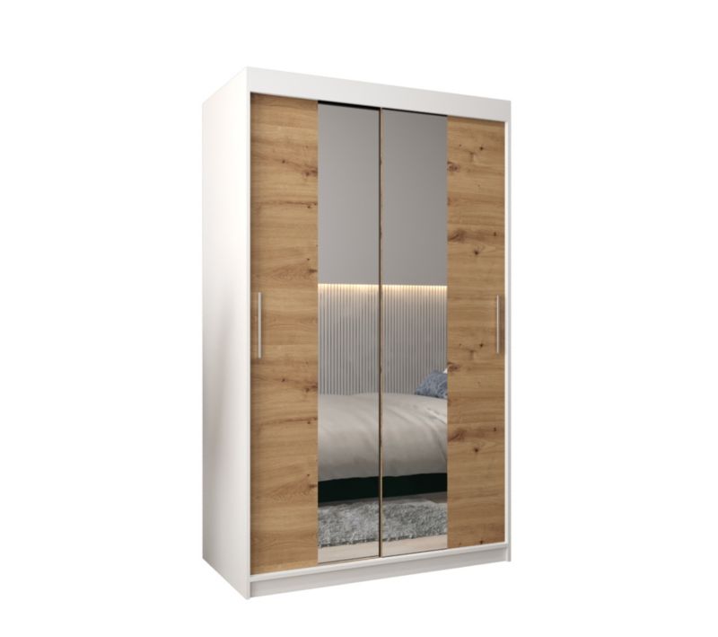 Szafa przesuwna Garderoba Abiks Tokyo 1 120 biały + artisan 1 szt.