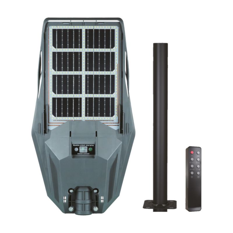 Lampa uliczna solarna Eko-Light Kers czarna LED 300W 6500K 1200lm Pilot IP65 wym: 48,6 x 29,4 x 5,2 cm - 1 szt.
