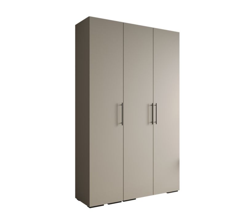 Szafa ubraniowa Garderoba Abiks INOVA 3 1,5SZ kaszmir+czarny 1 szt.