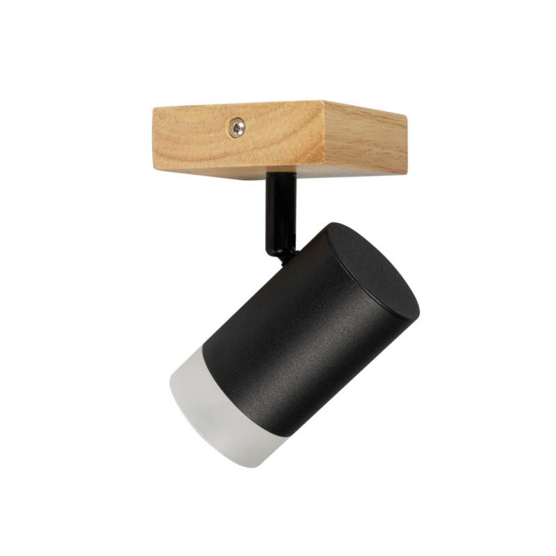 Lampa sufitowa LightLogic LL ANAN EL-1I GU10 66223 ścienna drewniana regulacja pojedyncza 1 szt.