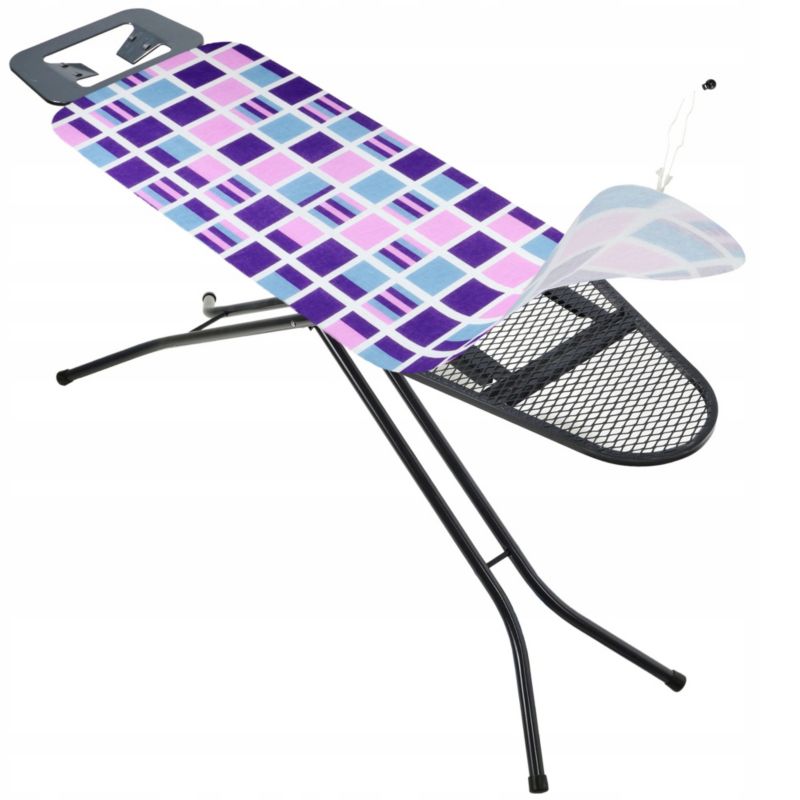 Pokrowiec KADAX na deskę do prasowania 123 x 45 cm kratka fioletowa 1 szt.