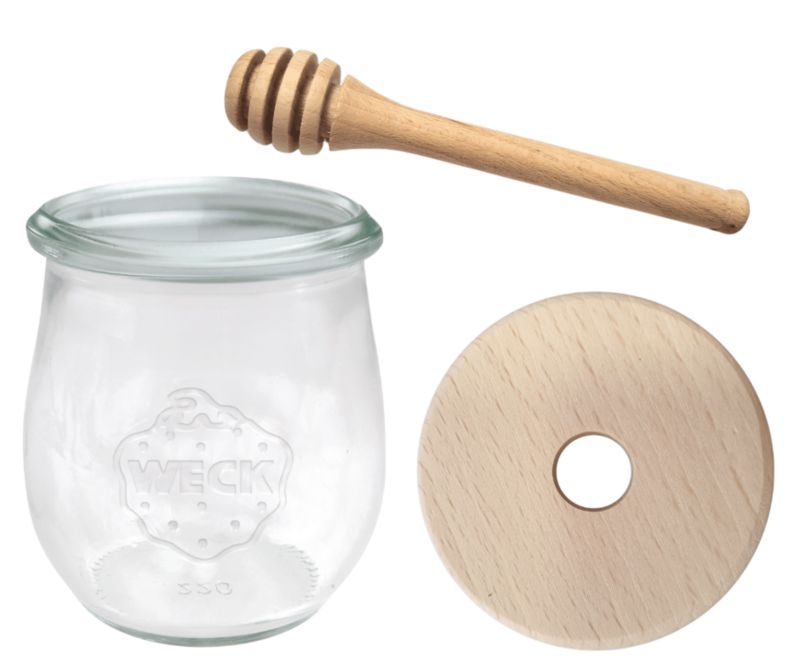 Słoik do miodu MODO24 Weck 220 ml fi 60 tulip nabierak W5 1 kpl.