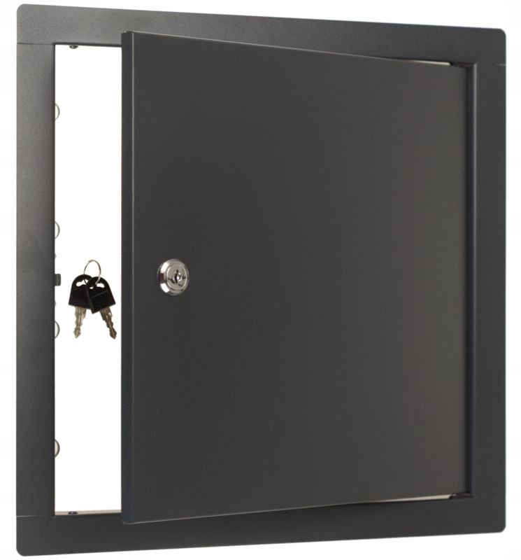 Drzwiczki FEINZ Rewizyjne Metalowe Antracyt 60X60 Klucz Grafit 1 szt.