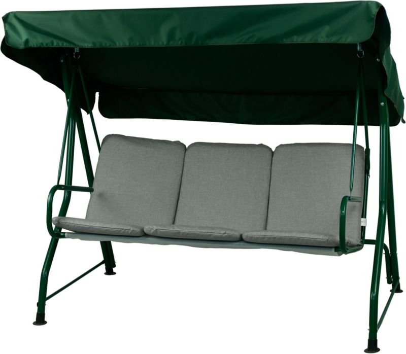 Poduszka na huśtawkę ogrodową AMPO 150 cm jasny szary 1 szt.