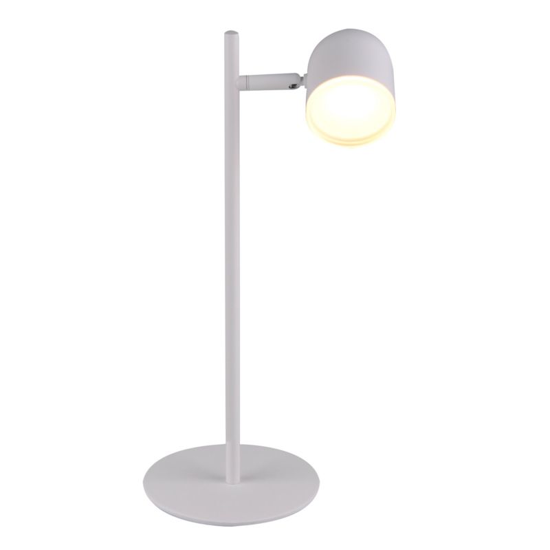 Lampka biurkowa Polux Rawi biała LED 4.2W 3000K 440lm IP20 wym: 40.6 x 21 x 15 cm tworzywo sztuczne - 1 szt.