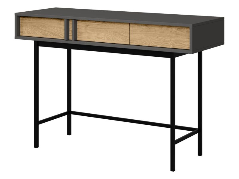 Konsola z szufladami MIRJAN 24 Alsy 11 antracyt / dąb olejowany 1 szt.