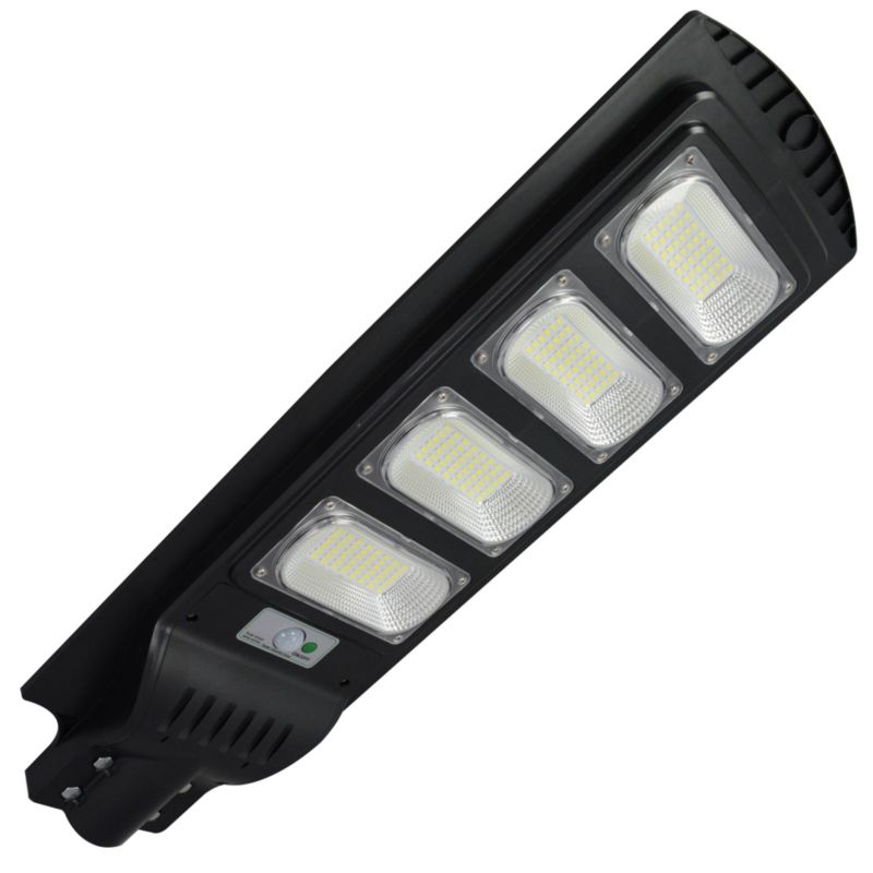 Lampa uliczna solarna Polux Street czarna LED 15W 6000K 1400lm Pilot IP65 wym: 6 x 24 x 72,5 cm - 1 szt.