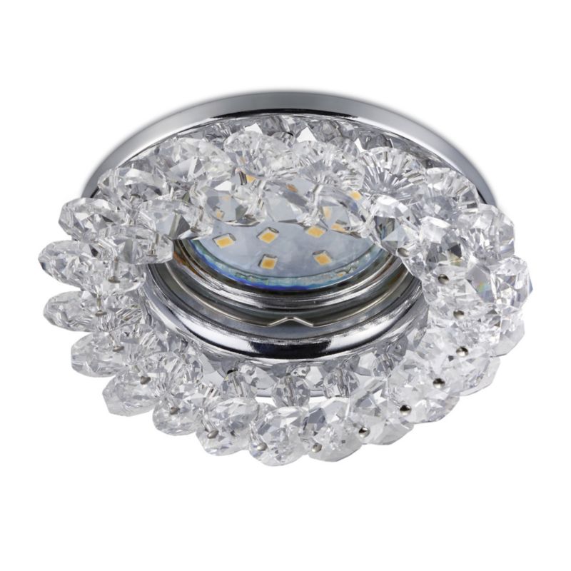 Oprawa sufitowa wpuszczana Trio Dolomite chromowana 1 x GU10 x 10W IP20 wym: 9 x 9 cm okrągła - 1 szt.