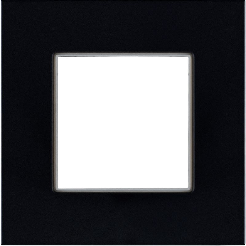 Ramka pojedyncza Rosa szklana głęboka czerń