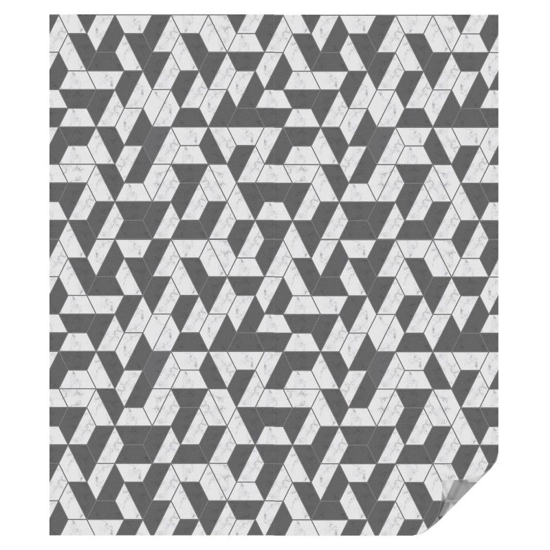 Folia Dekoracyjna na Szybę Tulup 100x116 cm Witraż Samoprzylepny Geometryczne iluzje 1 rol.