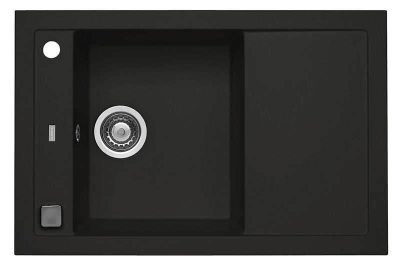 Zlewozmywak granitowy Alveus FORMIC 30 kol. deep black (76x50) 1-komorowy 1szt