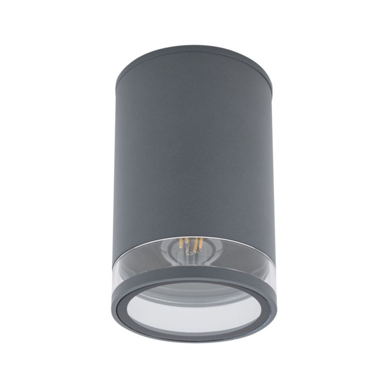 Lampa sufitowa zewnętrzna Nowodvorski Lighting Rock Pro grafitowa 1 x E27 x 25W IP44 wym: 18,7 x 11 x 11 cm - 1 szt.