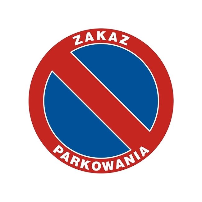 Znak Zakaz parkowania 33 x 33 cm