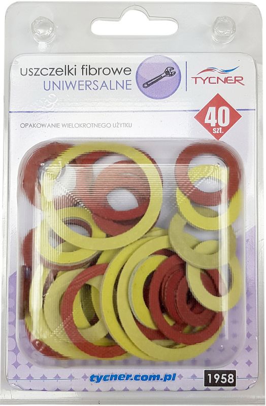 Zestaw uszczelek fibra 40 elementów