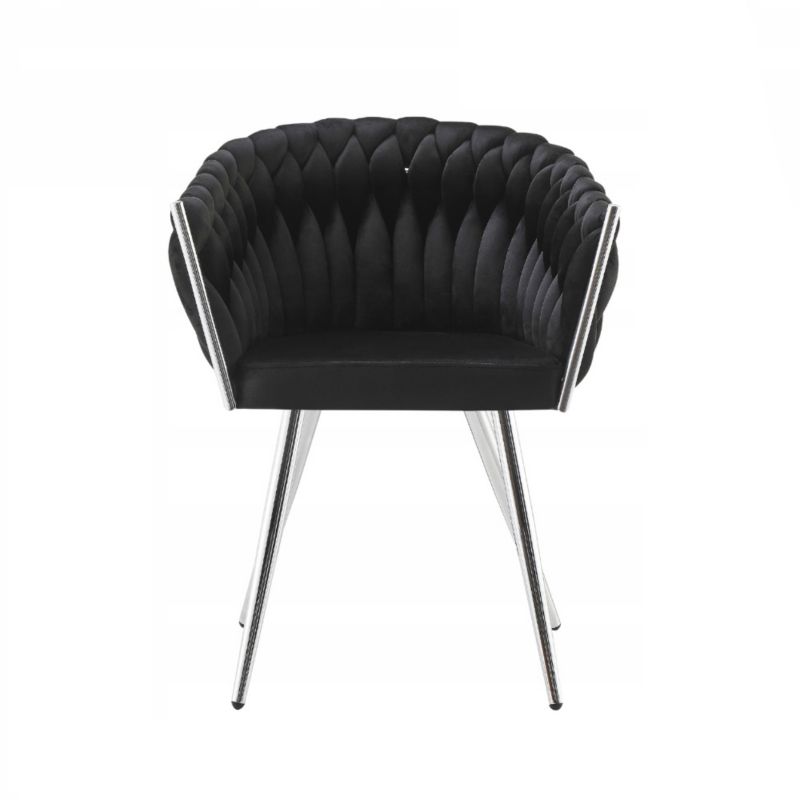 Ozdobny fotel do salonu Family Meble Tilo szary 1szt