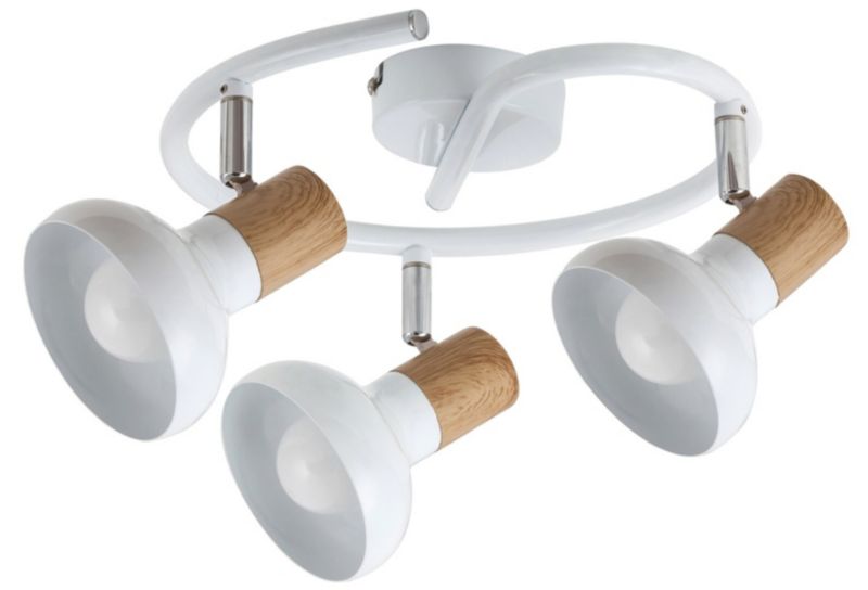 Lampa sufitowa Rabalux Holly biała wym: 17 x 40 x 40 cm 3xE14 x 40W 1 szt.