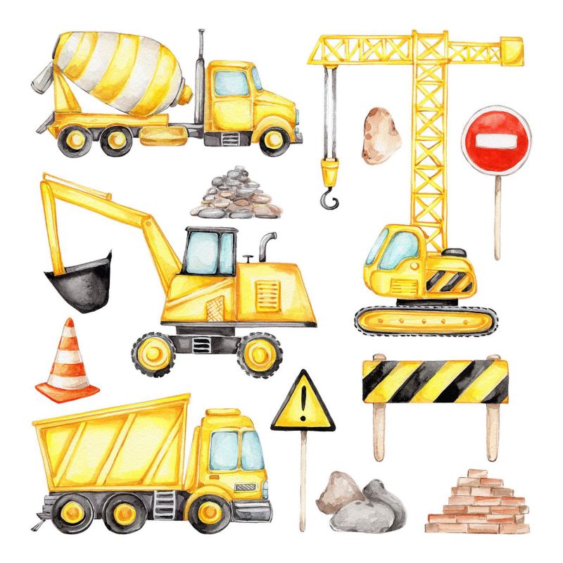 Set Naklejek Dziecięcych Wallfluent 135x100 cm Zwierzęta kosmos 1 rol.