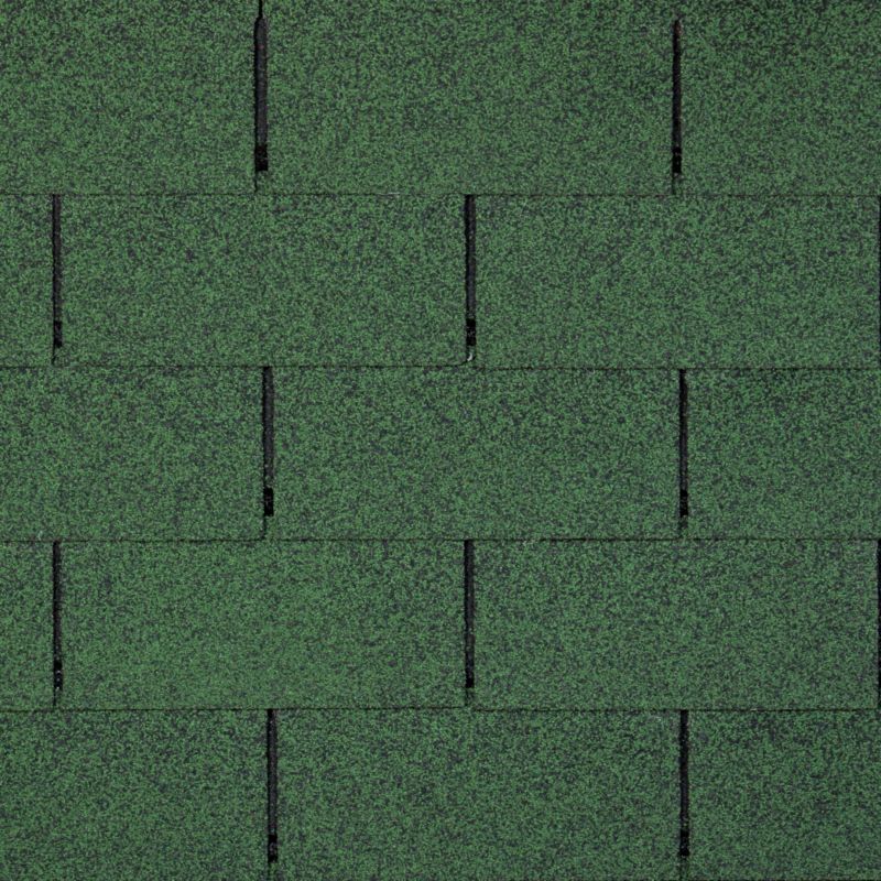 Płytki bitumiczne Timbela 3 m2, Trio T-GREEN, lekkie i wodoodporne gonty, 1 paczka