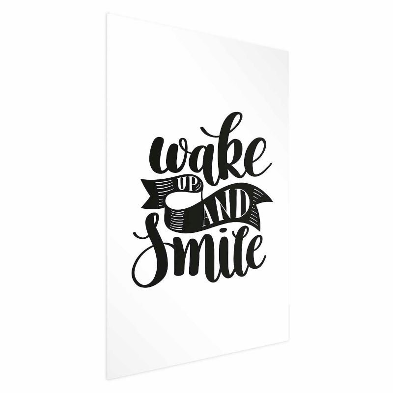 Plakat Artgeist Wake up and smile 60x90 cm bez ramy z marginesem 1 szt