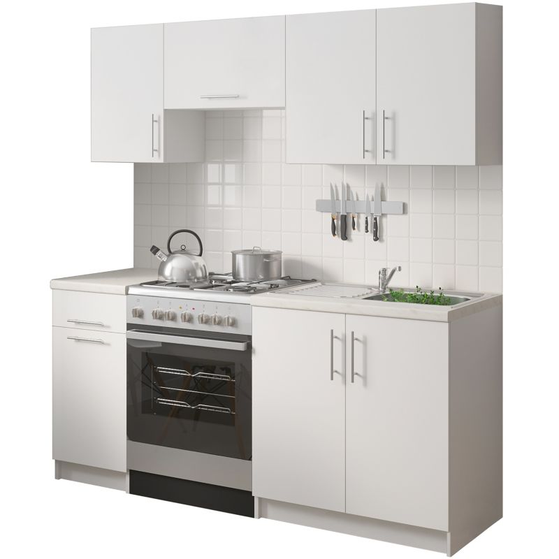 Zestaw mebli kuchennych Drewmex Bianco1 Biały 180cm 1 szt.