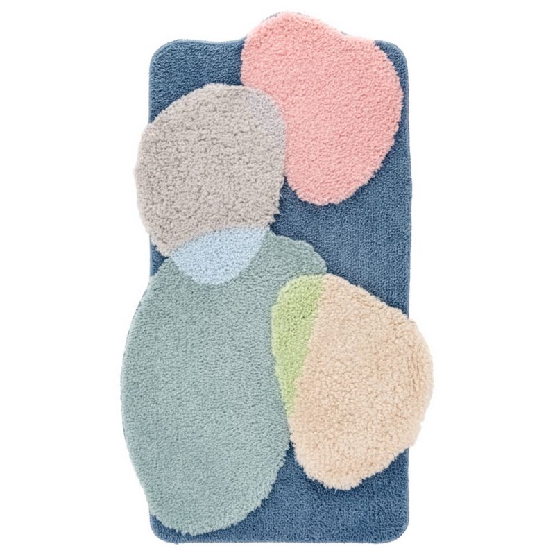 Dywanik łazienkowy Shaggy 3D Gaia e-floor 60x100 cm geometryczny wielokolorowy 1 szt