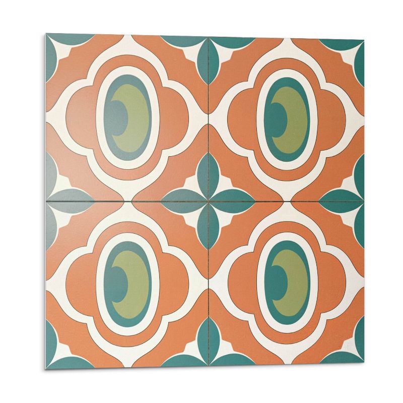 Kafelki samoprzylepne Wallfluent 30x30 cm Roślinny motyw w formie mozaiki 9 szt.