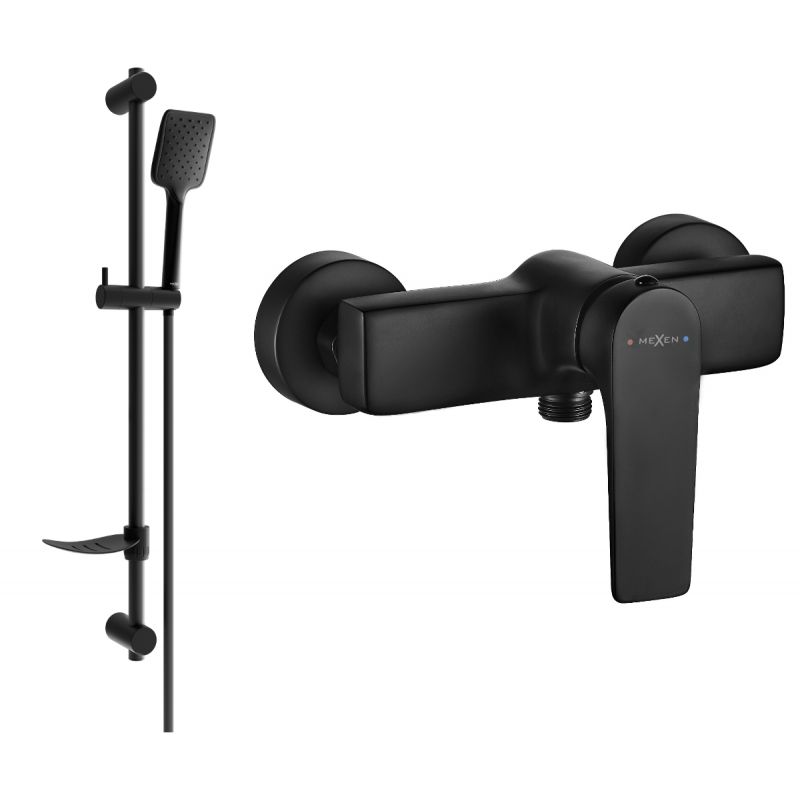 Bateria prysznicowa Mexen Lynx czarna 74594DF62-70 1 szt.