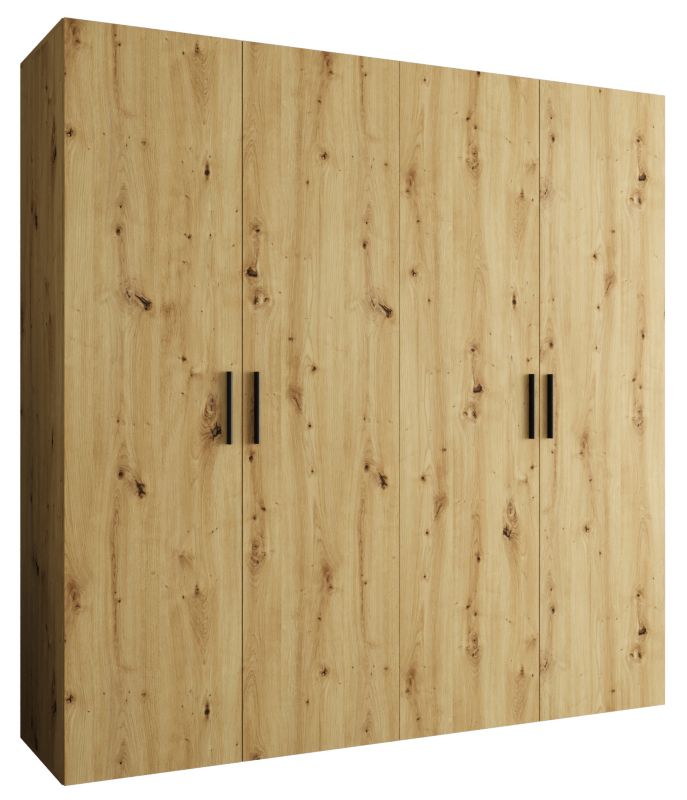 Szafa uchylna Abiks BARI 1 200 wys. 202 cm Artisan + u. Czarny 1 szt