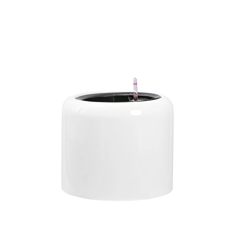 Doniczka Lechuza Z Włókna Szklanego Na Taras Do Domu AMBIENTE 35 biały Połysk 1 szt